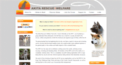 Desktop Screenshot of akitarescue.org.uk